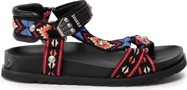 Ash Ugo Studded Touch-Strap Sandals