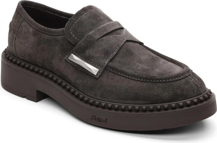 ASH Women's Medusa Studded Platform Loafer-Stylish Casual Shoes with Leather Upper & Chunky Heel for Trendy Outfits
