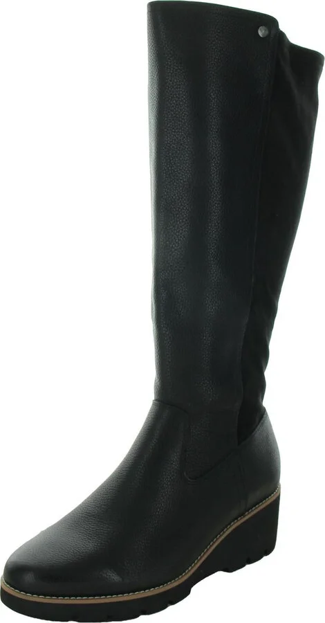 Ashland Womens Zipper Faux Suede Wedge Boots