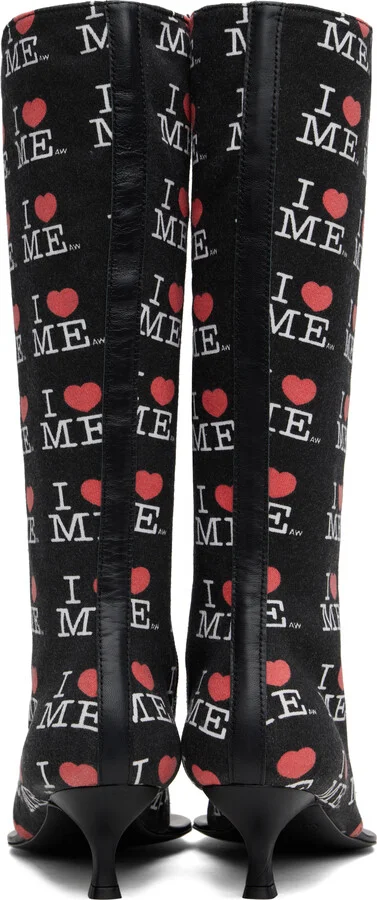 Ashley Williams Black 'I Heart Me' Heels - Image 2