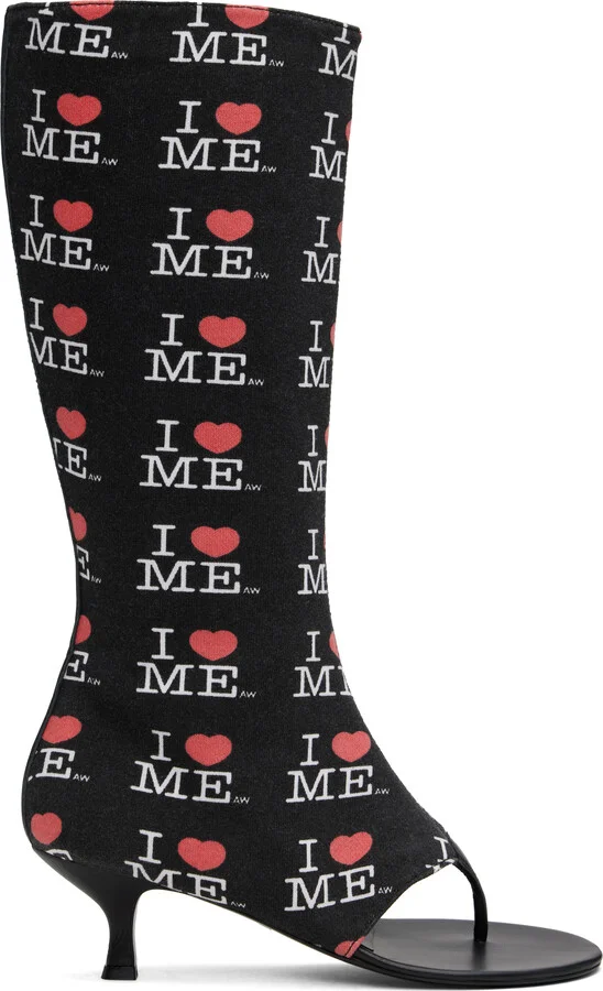 Ashley Williams Black 'I Heart Me' Heels