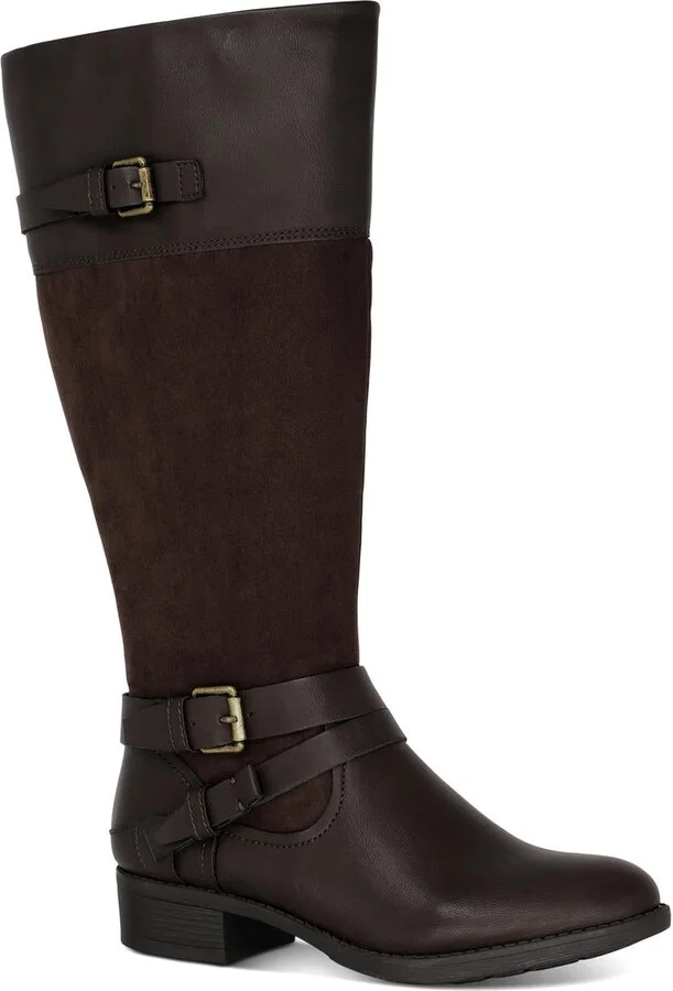 Ashliie Womens Faux Leather Fashion Dress Boots