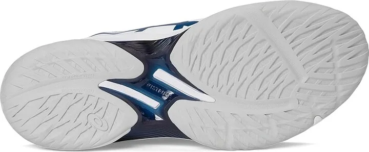 ASICS Beyond FF Men's Volleyball Shoes White/Mako Blue : 12 D - Medium, Synthetic - Image 3