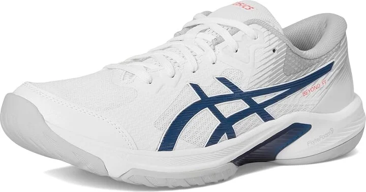 ASICS Beyond FF Men's Volleyball Shoes White/Mako Blue : 12 D - Medium, Synthetic - Image 5