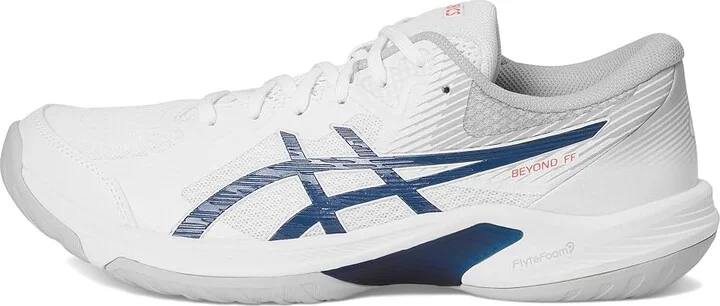 ASICS Beyond FF Men's Volleyball Shoes White/Mako Blue : 12 D - Medium, Synthetic - Image 6