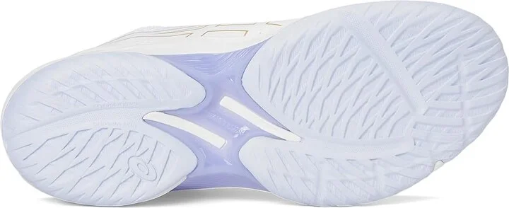 ASICS Beyond FF Women's Volleyball Shoes White/Champagne : 11 B - Medium, Synthetic - Image 3