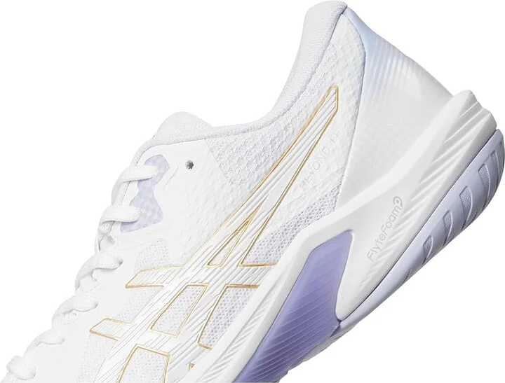 ASICS Beyond FF Women's Volleyball Shoes White/Champagne : 11 B - Medium, Synthetic - Image 7