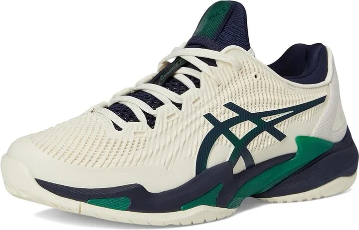 ASICS Court FF 3 Men's Shoes Cream/Jasper Green : 14 D - Medium, Synthetic - Image 5
