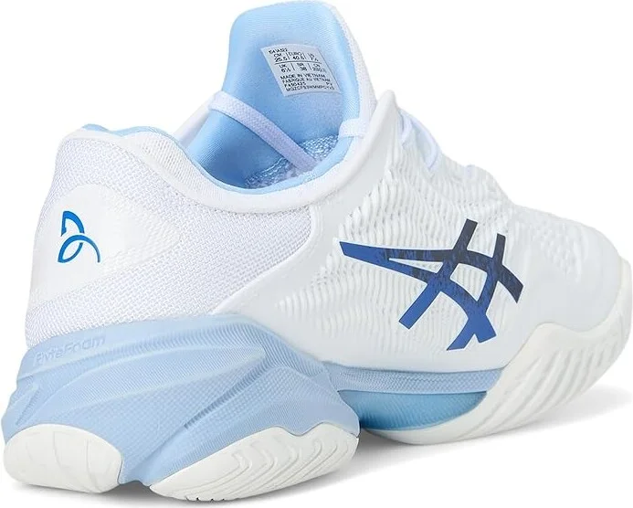 ASICS Court Ff 3 Novak Men's Shoes White/Tuna Blue : 7.5 D - Medium, Synthetic - Image 4