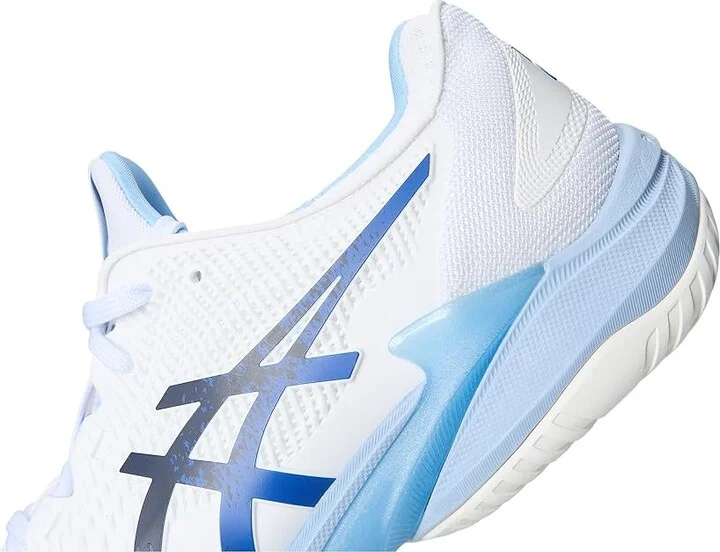 ASICS Court Ff 3 Novak Men's Shoes White/Tuna Blue : 7.5 D - Medium, Synthetic - Image 7