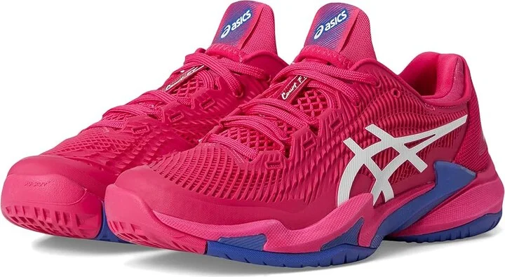 ASICS Court FF 3 Women's Shoes Bright Rose/White : 8 B - Medium, Synthetic/Textile