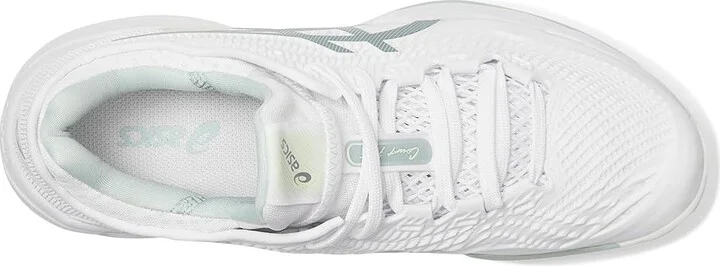 ASICS Court FF 3 Women's Shoes White/Lichen Rock : 9.5 B - Medium, Synthetic/Textile - Image 2