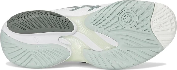 ASICS Court FF 3 Women's Shoes White/Lichen Rock : 9.5 B - Medium, Synthetic/Textile - Image 3