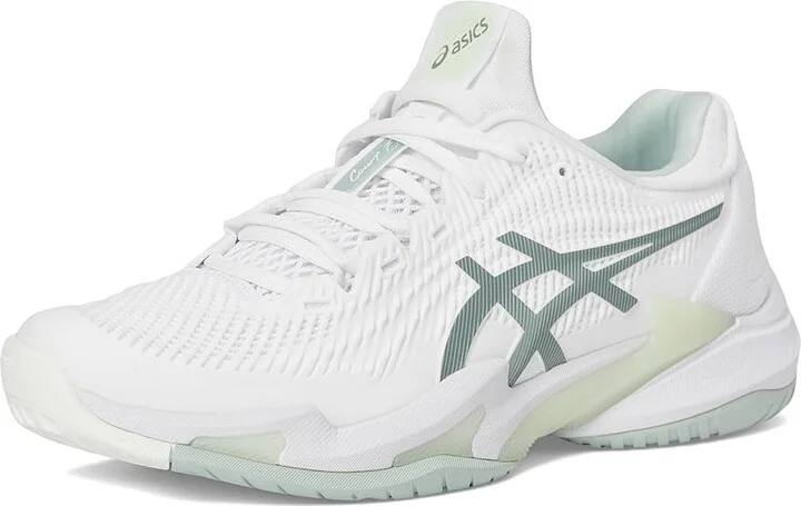 ASICS Court FF 3 Women's Shoes White/Lichen Rock : 9.5 B - Medium, Synthetic/Textile - Image 5