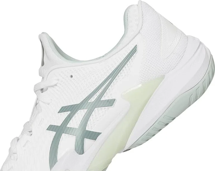 ASICS Court FF 3 Women's Shoes White/Lichen Rock : 9.5 B - Medium, Synthetic/Textile - Image 7