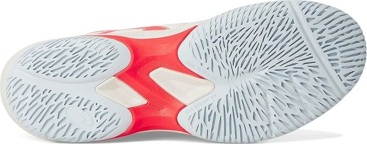 ASICS Game FF Pickleball Women's Tennis Shoes Cream/Flash Red : 7 B - Medium, Leather/Textile - Image 3