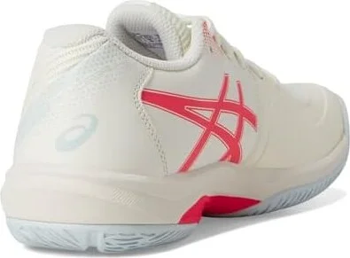 ASICS Game FF Pickleball Women's Tennis Shoes Cream/Flash Red : 7 B - Medium, Leather/Textile - Image 4