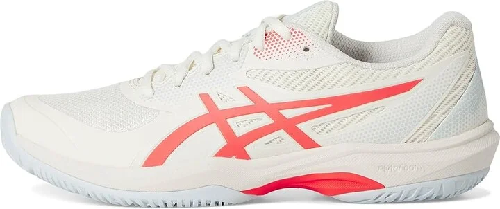 ASICS Game FF Pickleball Women's Tennis Shoes Cream/Flash Red : 7 B - Medium, Leather/Textile - Image 6