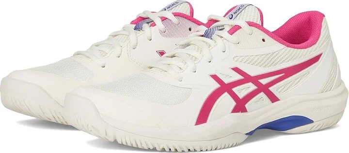 ASICS Game FF Tennis Shoes Women's Tennis Shoes Cream/Bright Rose : 10 B - Medium, Textile