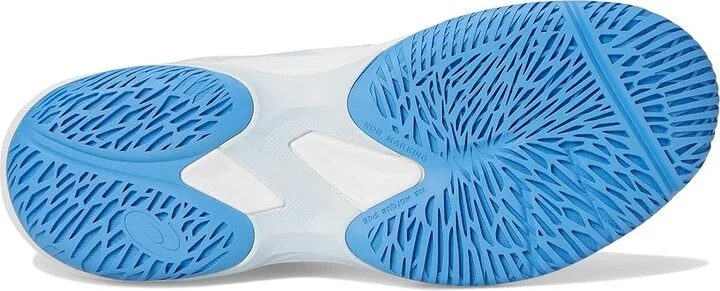 ASICS Game FF Tennis Shoes Women's Tennis Shoes White/Blue Coast : 10 B - Medium, Textile - Image 3