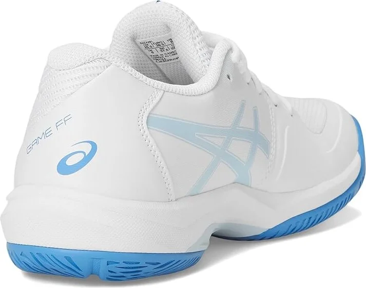 ASICS Game FF Tennis Shoes Women's Tennis Shoes White/Blue Coast : 10 B - Medium, Textile - Image 4