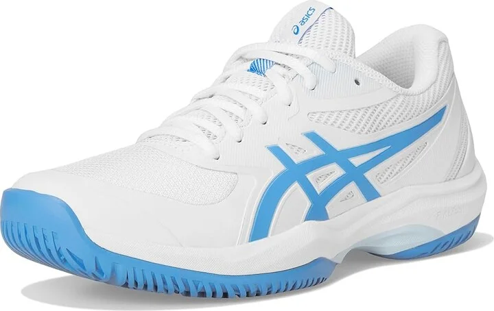 ASICS Game FF Tennis Shoes Women's Tennis Shoes White/Blue Coast : 10 B - Medium, Textile - Image 5