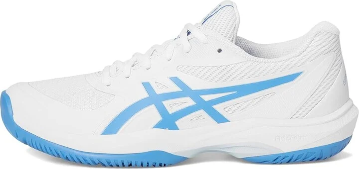 ASICS Game FF Tennis Shoes Women's Tennis Shoes White/Blue Coast : 10 B - Medium, Textile - Image 6