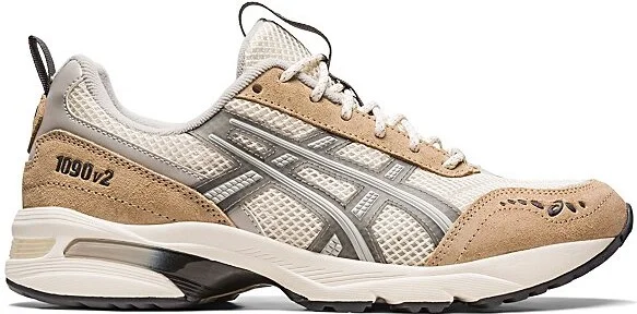 ASICS GEL-1090V2 Sportstyle Sneakers in Cream/Clay Grey at Urban Outfitters