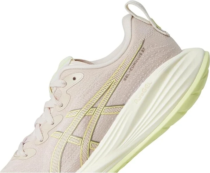 ASICS GEL-Cumulus 27 Women's Running Shoes Mineral Beige/Huddle Yellow : 6 B - Medium, Synthetic - Image 7