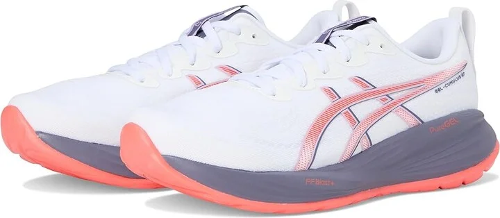 ASICS GEL-Cumulus 27 Women's Running Shoes White/Greyish Purple : 5.5 B - Medium, Synthetic