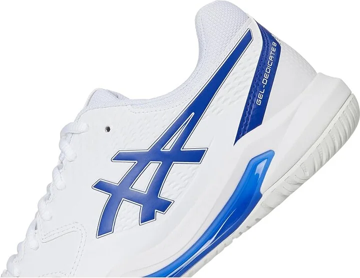 ASICS Gel-Dedicate 8 Men's Shoes White/Dark Cobalt : 9.5 D - Medium, Synthetic - Image 7