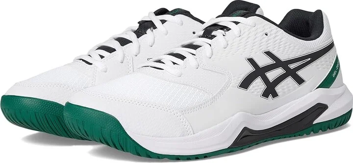 ASICS Gel-Dedicate 8 Wide Men's Cross Training Shoes White/Midnight : 7.5 EE - Wide, Synthetic