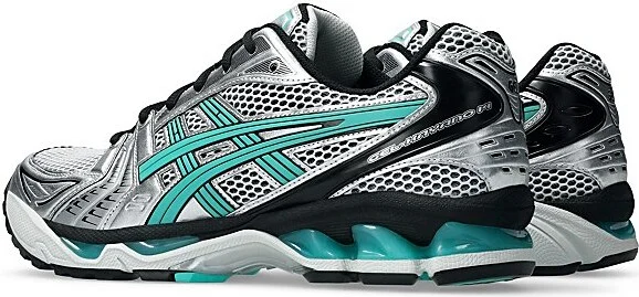 ASICS Gel-Kayano 14 Sportstyle Sneakers in White/Waterfall at Urban Outfitters - Image 4