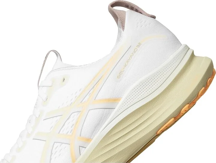 ASICS GEL-Kayano(r) 32 Men's Shoes White/Orange Glow : 7.5 EE - Wide, Synthetic - Image 7