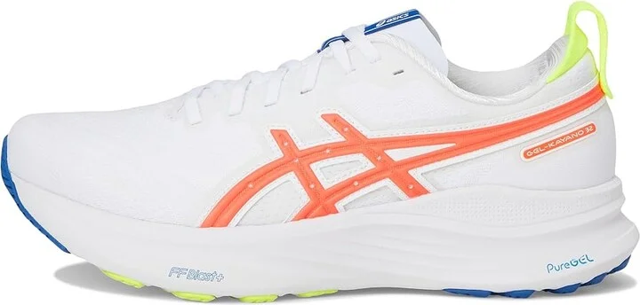 ASICS GEL-Kayano(r) 32 Women's Shoes White/Flash Coral : 11 B - Medium, Synthetic - Image 6