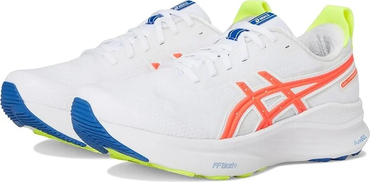 ASICS GEL-Kayano(r) 32 Women's Shoes White/Flash Coral : 11 B - Medium, Synthetic