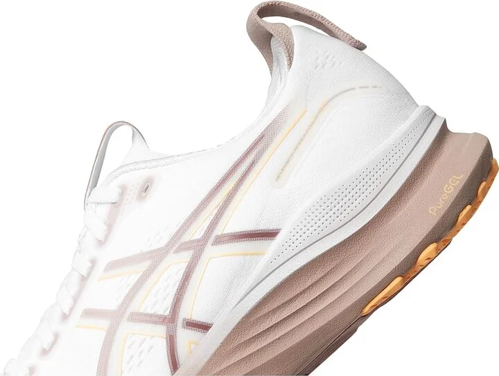 ASICS GEL-Kayano(r) 32 Women's Shoes White/Orange Glow : 10 B - Medium, Synthetic - Image 7