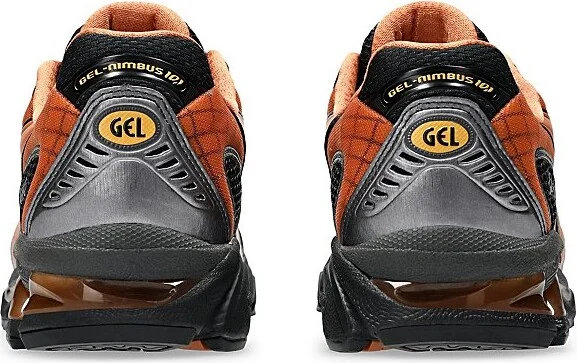 ASICS Gel-Nimbus 10.1 Sportstyle Sneakers in Black/Rust Orange at Urban Outfitters - Image 4