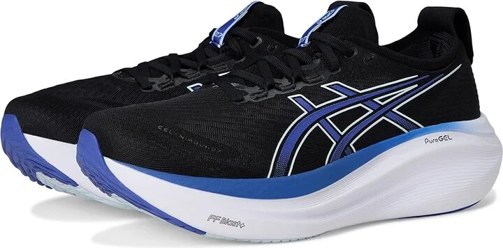 ASICS GEL-Nimbus 27 Men's Running Shoes Black/Dark Cobalt : 10 D - Medium, Textile