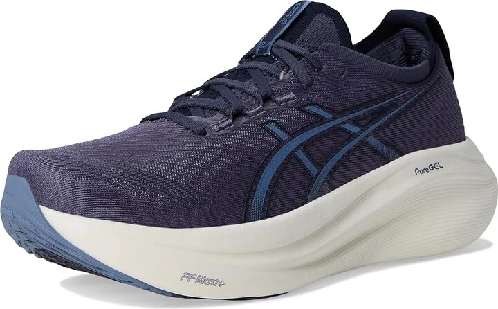 ASICS GEL-Nimbus 27 Men's Running Shoes Indigo Fog/Denim Blue : 14 EE - Wide, Textile - Image 5