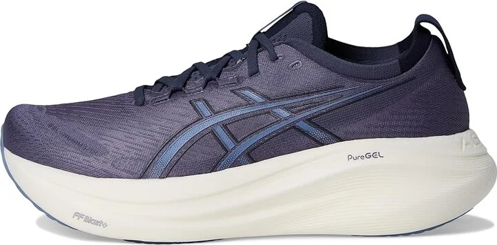 ASICS GEL-Nimbus 27 Men's Running Shoes Indigo Fog/Denim Blue : 14 EE - Wide, Textile - Image 6
