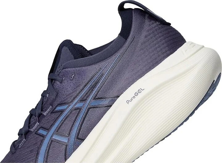 ASICS GEL-Nimbus 27 Men's Running Shoes Indigo Fog/Denim Blue : 14 EE - Wide, Textile - Image 7