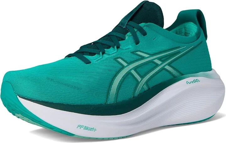 ASICS GEL-Nimbus 27 Men's Running Shoes Wave Teal/Saxon Green : 13 D - Medium, Textile - Image 5
