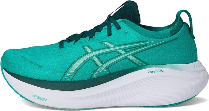 ASICS GEL-Nimbus 27 Men's Running Shoes Wave Teal/Saxon Green : 13 D - Medium, Textile - Image 6
