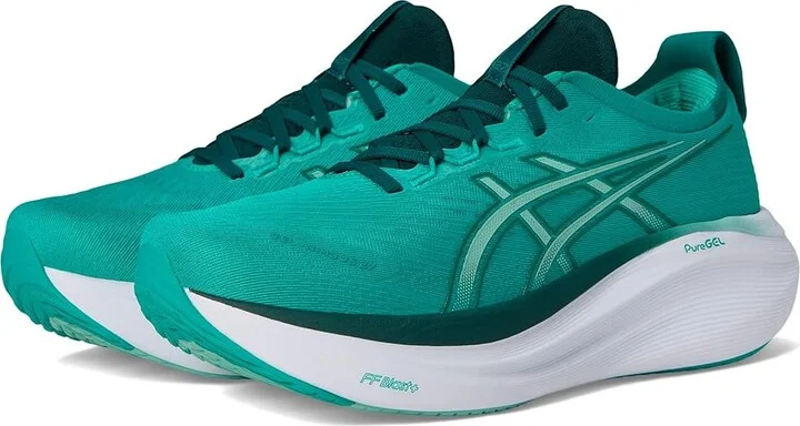 ASICS GEL-Nimbus 27 Men's Running Shoes Wave Teal/Saxon Green : 13 D - Medium, Textile