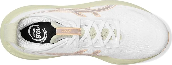 ASICS GEL-Nimbus 27 Men's Running Shoes White/Fawn : 10 D - Medium, Textile - Image 2