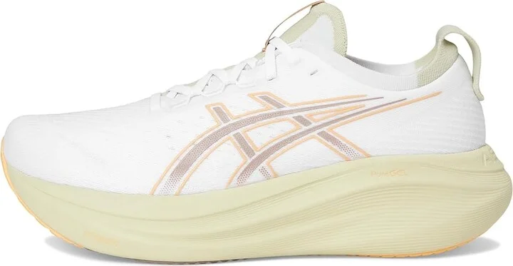 ASICS GEL-Nimbus 27 Men's Running Shoes White/Fawn : 10 D - Medium, Textile - Image 6