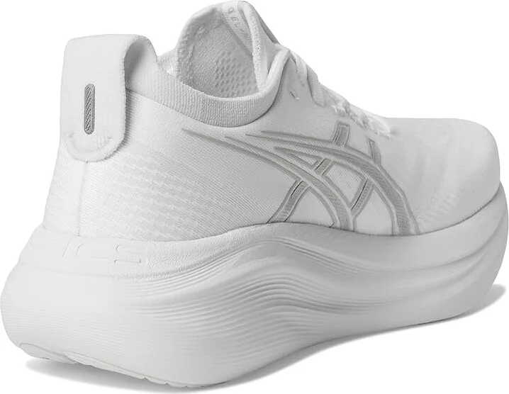 ASICS GEL-Nimbus 27 Men's Running Shoes White/Glacier Grey : 13 D - Medium, Textile - Image 4