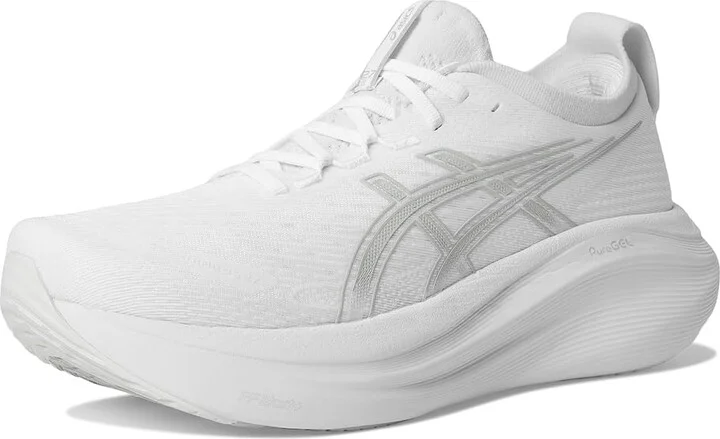 ASICS GEL-Nimbus 27 Men's Running Shoes White/Glacier Grey : 13 D - Medium, Textile - Image 5