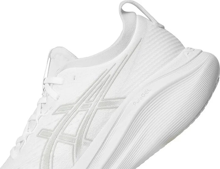 ASICS GEL-Nimbus 27 Men's Running Shoes White/Glacier Grey : 13 D - Medium, Textile - Image 7